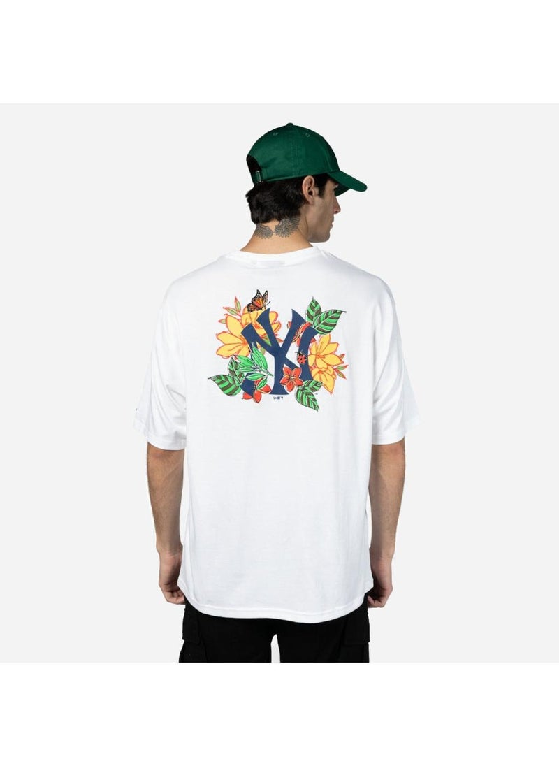 New York Yankees Floral Graphic Oversized T-Shirt