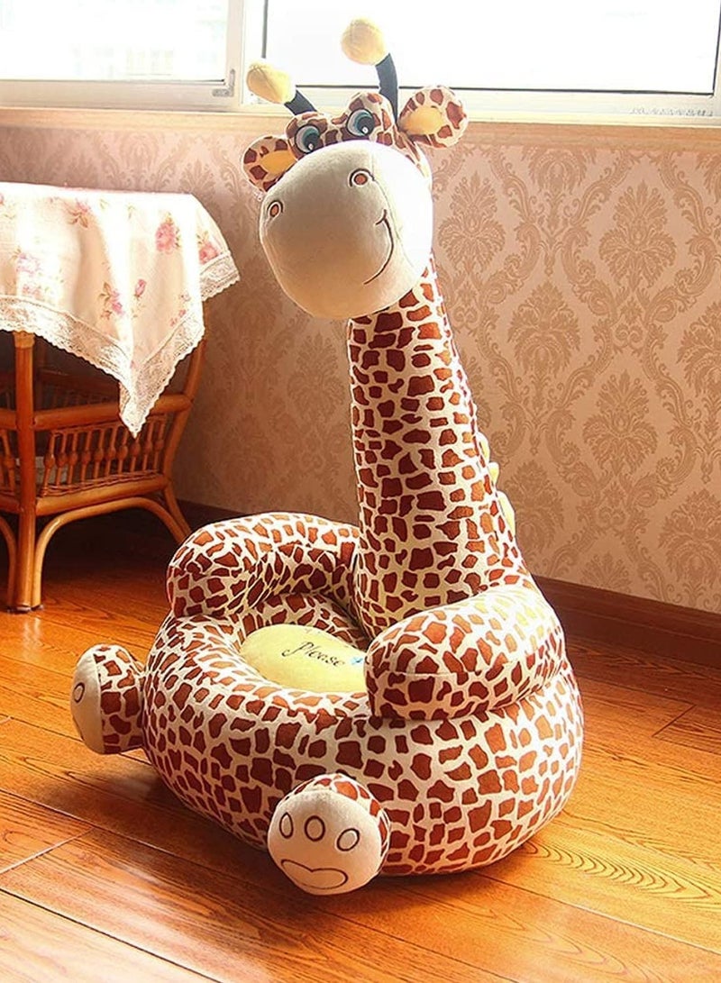 Non Slip Kids Sofa Chair Soft Cushion Giraffe For Toddler Baby Child 80cm