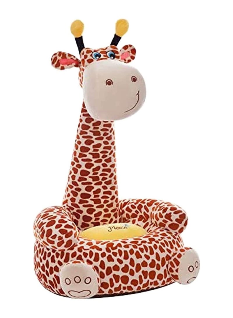 Non Slip Kids Sofa Chair Soft Cushion Giraffe For Toddler Baby Child 80cm