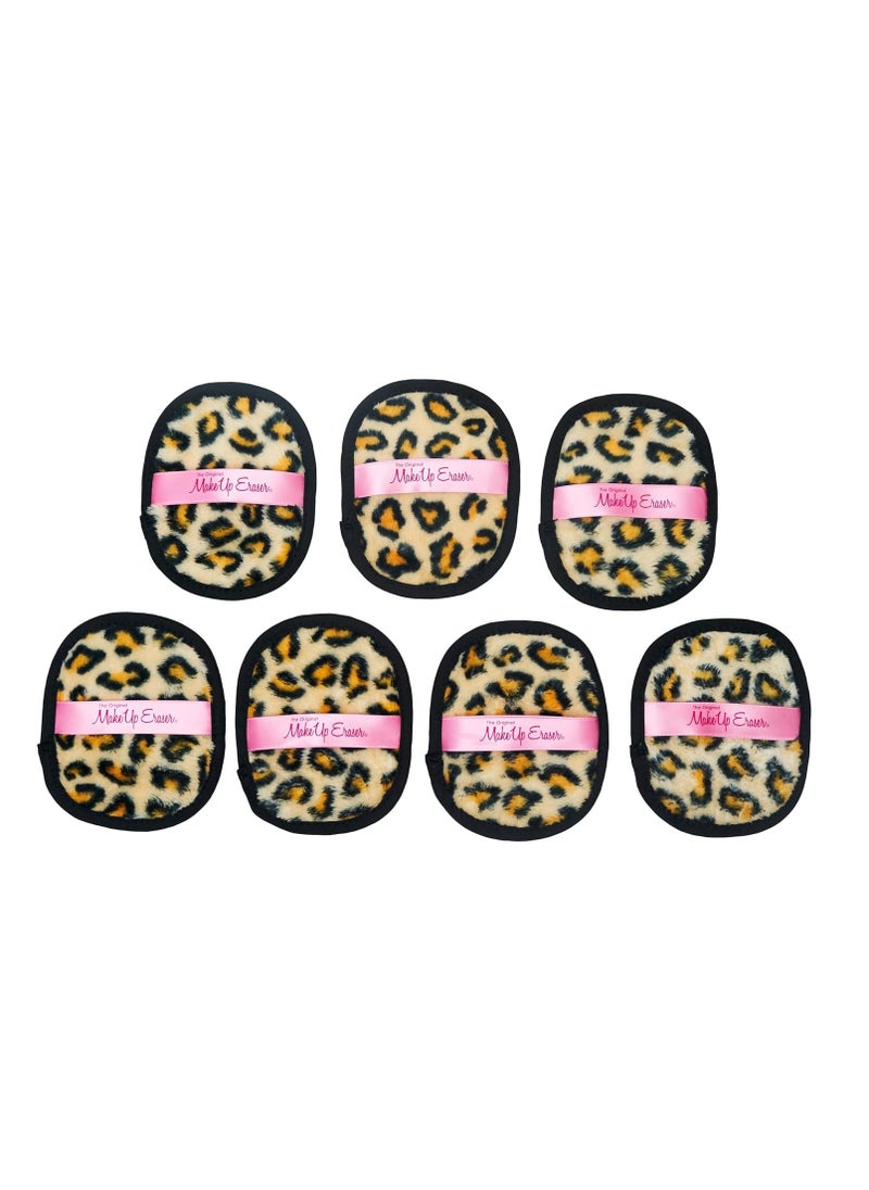 The Original MakeUp Eraser, 7-Day Set, Erase All Makeup With Just Water, Including Waterproof Mascara, Eyeliner, Foundation, Lipstick, Sunscreen, and More! Leopard, 7ct.