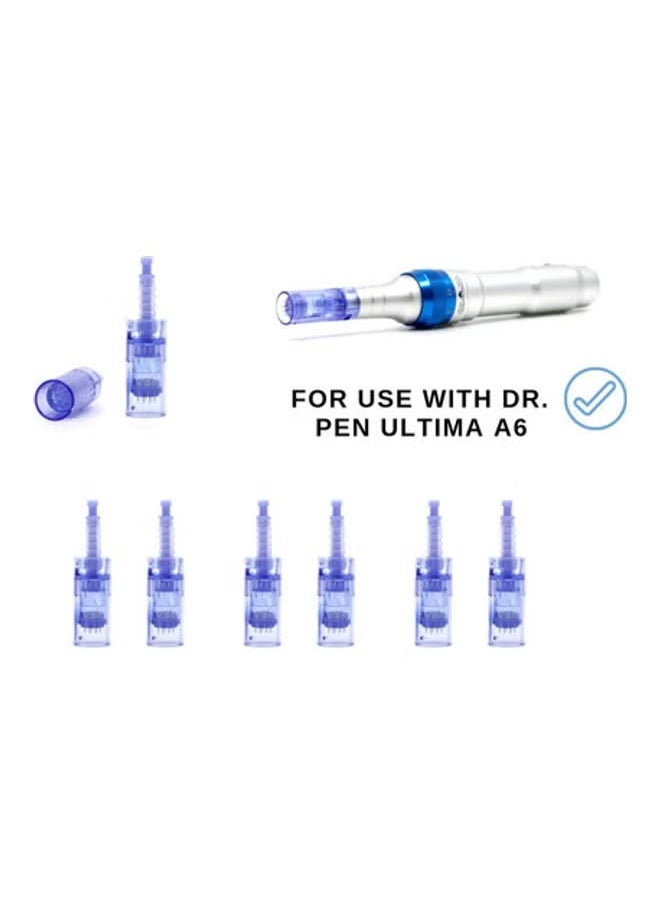 Derma Ultima A6 Replaceable Cartridges 36Pins 25 Pcs Blue 8cm