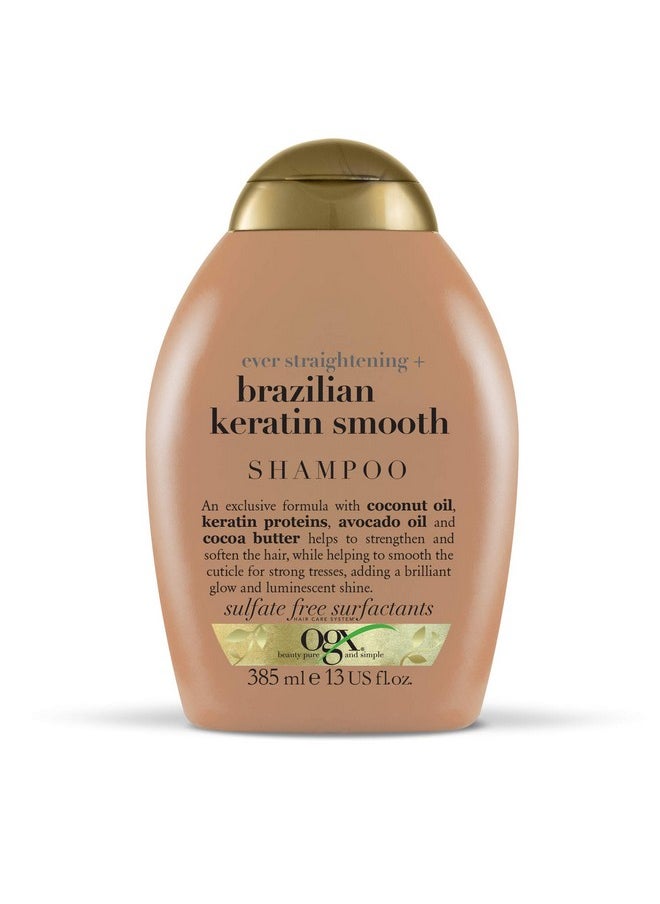 Ever-Straightening + Brazillian Keratin Therapy Shampoo And Conditioner 13 Oz, 2 Bottle Set