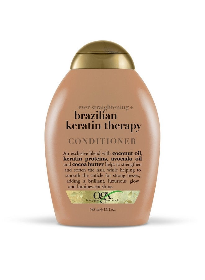 Ever-Straightening + Brazillian Keratin Therapy Shampoo And Conditioner 13 Oz, 2 Bottle Set