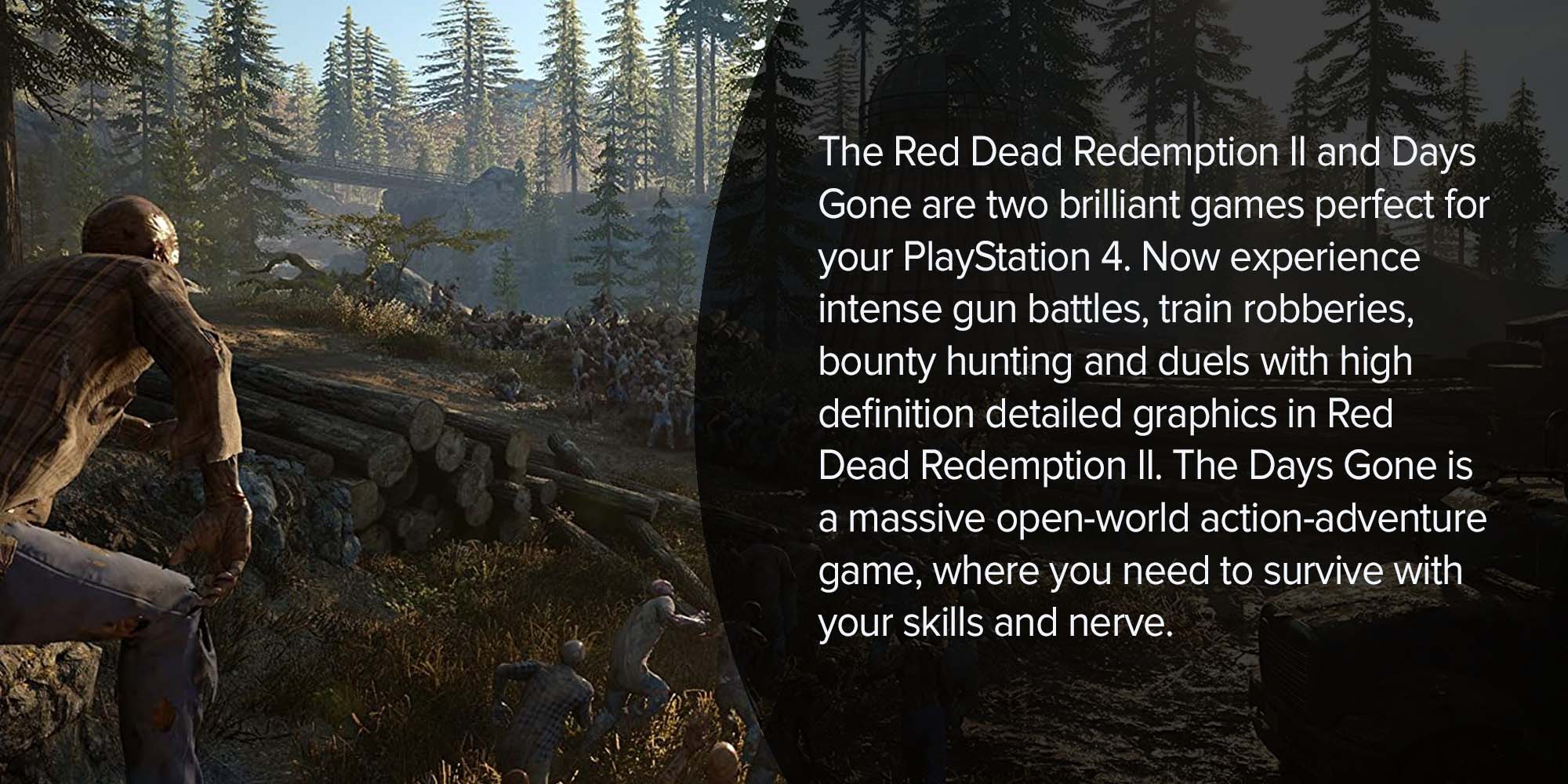 Red Dead Redemption II + Days Gone - Adventure - PlayStation 4 (PS4)