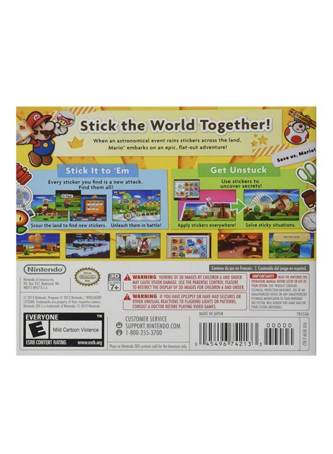 Paper Mario: Sticker Star (Intl Version) - adventure - nintendo_3ds