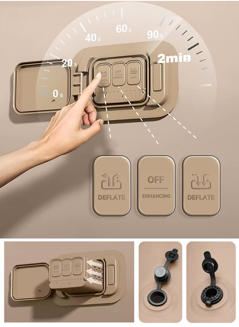 Double Size Air Mattress With 2 Air Pillows Durable Inflatable Camping Bed Sleeping Mat with Built in Rechargeable Air Pump Self Inflation Waterproof Blow up Airbed One Button Inflate and Deflate for Home, Outdoor Adventures, Hiking, Travel, Sleepovers, Picnics, and Guest Bed Use Ultra Plush Technology 200x40x150cm