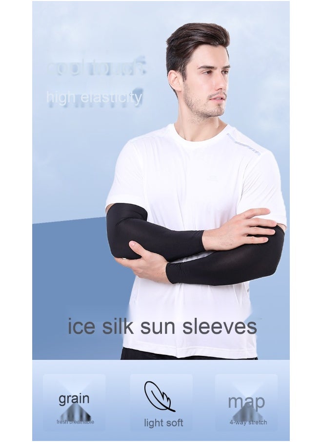 Outdoor Cycling Comfortable Breathable UV Protection Ice Silk Sleeves