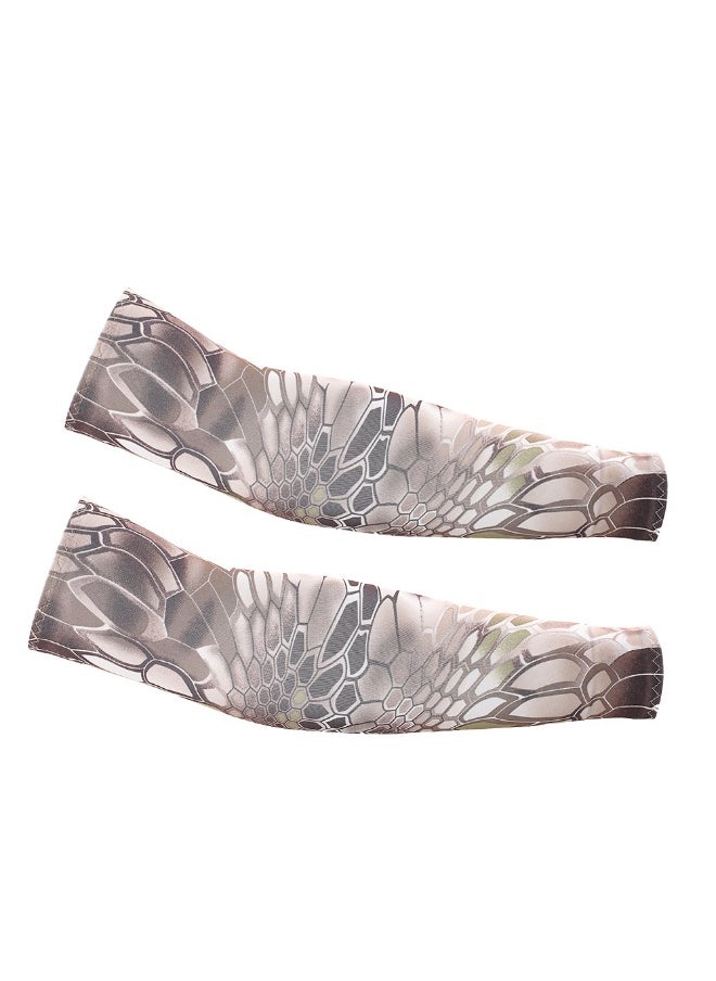 Outdoor Cycling Sports Comfortable Breathable UV Protection Ice Silk Arm Sleeves