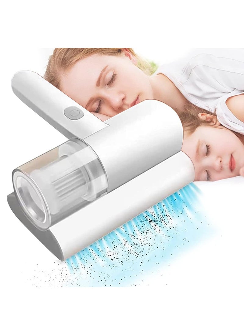 Mattress Vacuum Cleaner,Handheld UV Bed Vacuum,Mite Removal Instrument Wireless Mite Remover Cleaning Machine for Pillows, Sheets, Mattresses, Sofas, Plush Toys and Other Fabric Surfaces