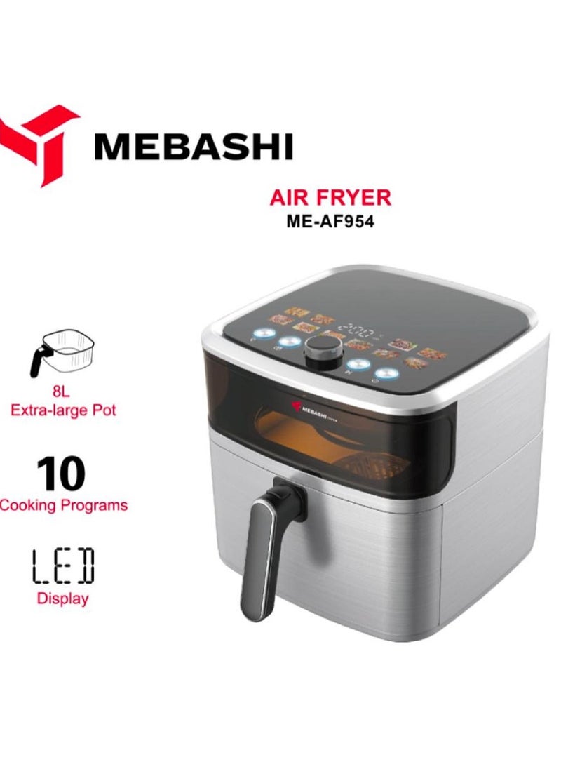 Air Fryer With Digital Touch Screen 8 Ltr