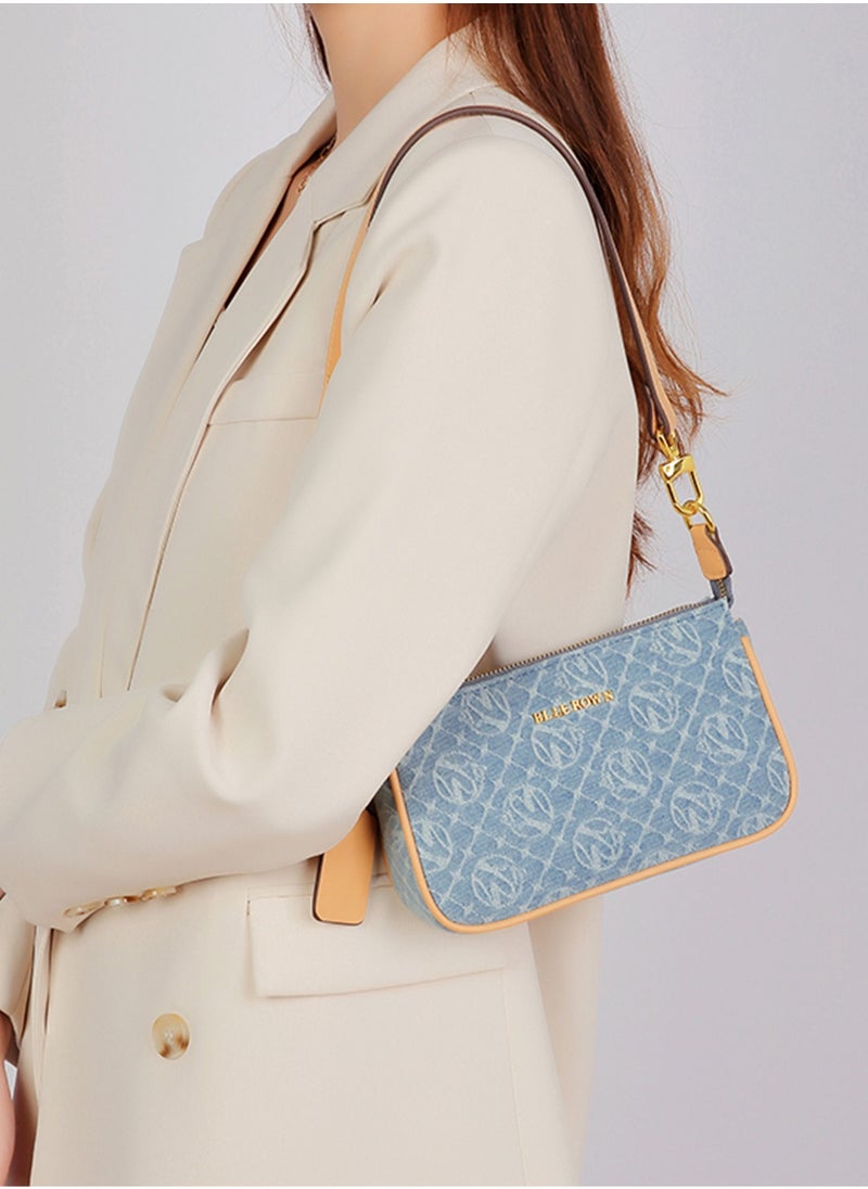 Minimalist Fashionable Handbag With Pearl Decoration For Women,Lightweight Casual Shoulder Bag