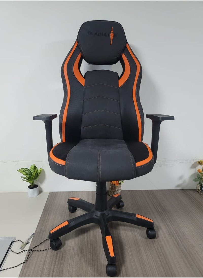 Multifunction High Quality Ergonomic Swivel Adjustable Height Gaming Chair Office Chair Leather High Back Reclining Function Ergonomic Design Comfortable Neck and Lumber Support Armrest Headrest Computer Chair for Home Office 65.5x128.5 cm