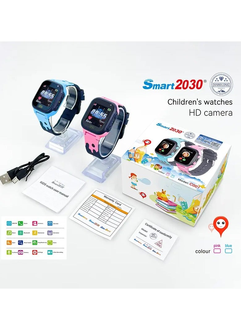 smart2030 Cross-border C001 Children's card watch video call positioning information hand ring music bracelet