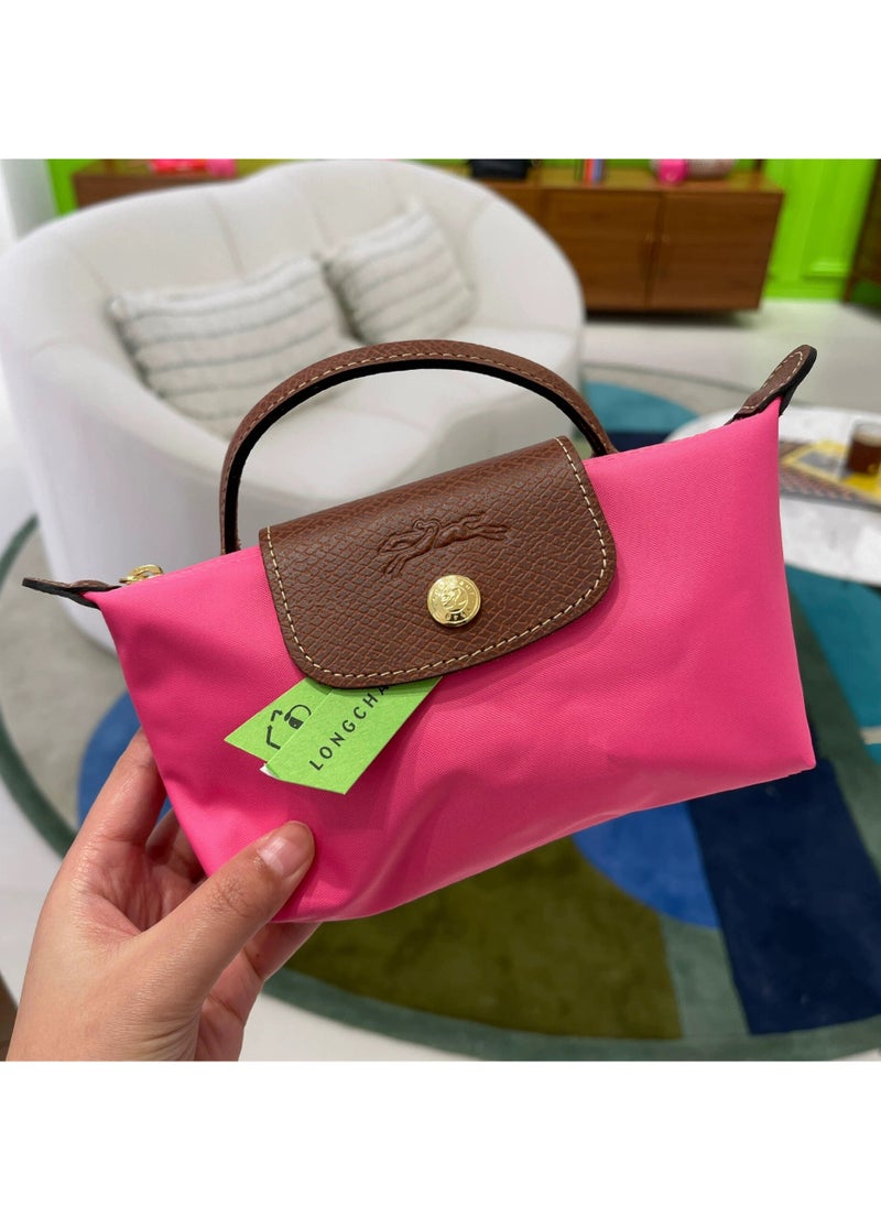 Longchamp Women's classic fashion versatile mini makeup bag handbag shoulder bag handheld small bag