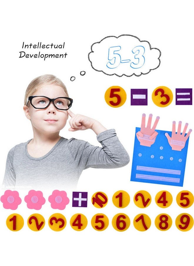 Kids Montessori Math Toys Finger Numbers Counting Set 30x30cm