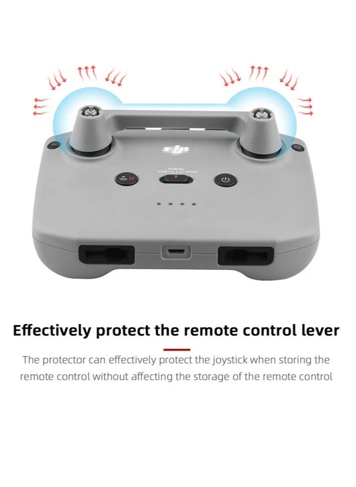 Rocker Joystick Protector, Durable Remote Controller Thumb Rocker Stick Holder Cover, Plastic Joystick Protection Bracket For DJI Mavic 3 Air 2, 2s, Mini 2, Mini 3, (White, Pack Of 3pcs)