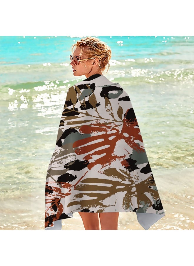 Ultra-Fine Microfiber 3D Quick-Dry Beach Towel