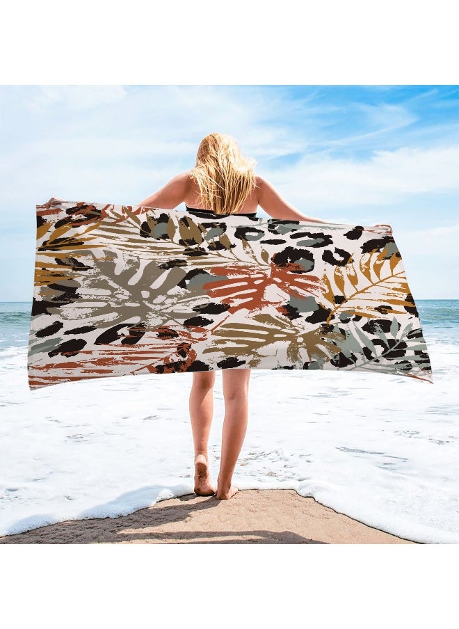 Ultra-Fine Microfiber 3D Quick-Dry Beach Towel