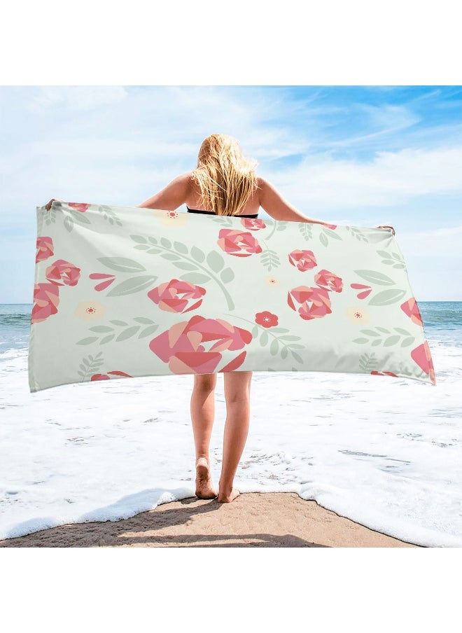 Ultra-Fine Microfiber 3D Quick-Dry Beach Towel