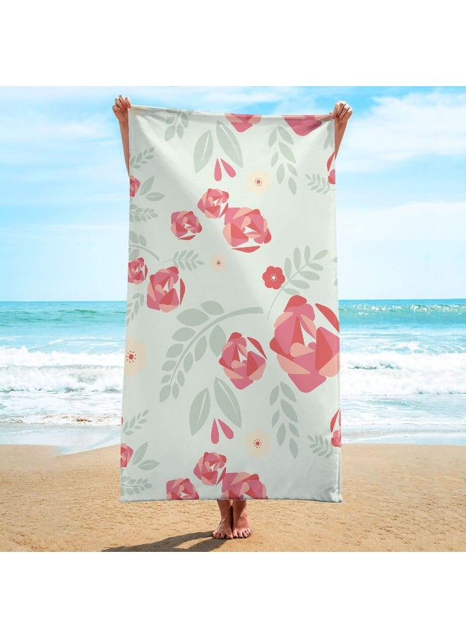 Ultra-Fine Microfiber 3D Quick-Dry Beach Towel