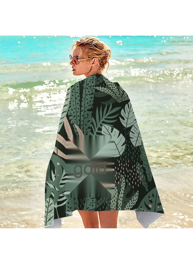 Ultra-Fine Microfiber 3D Quick-Dry Beach Towel