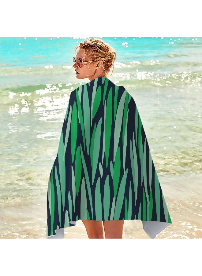 Ultra-Fine Microfiber 3D Quick-Dry Beach Towel