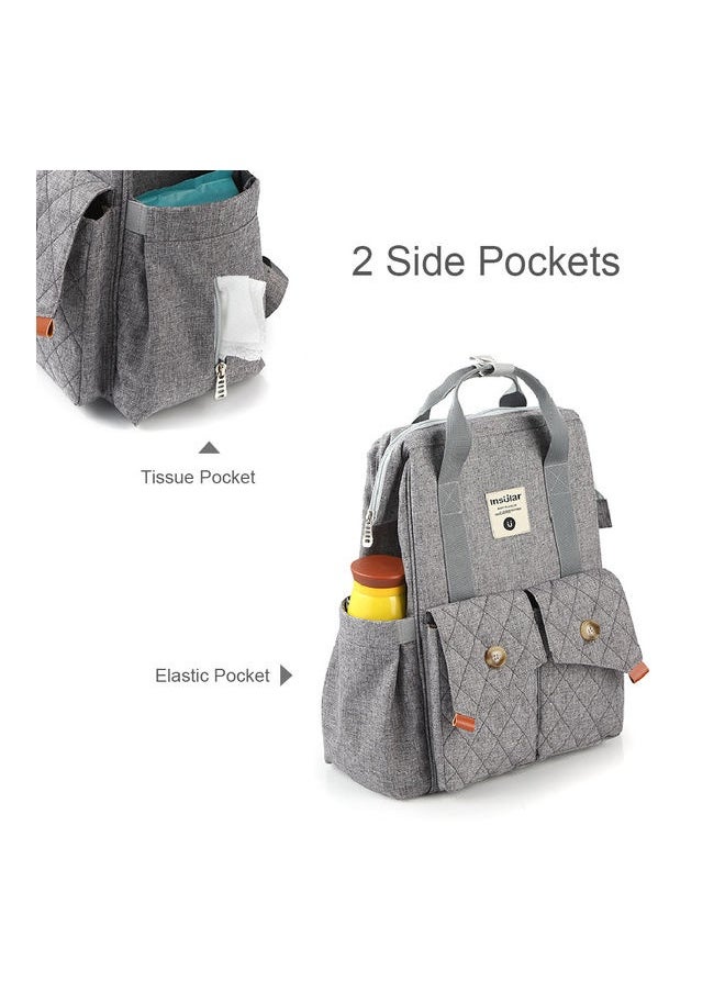 Large Capacity Multi-Function Waterproof Diaper Bag Set