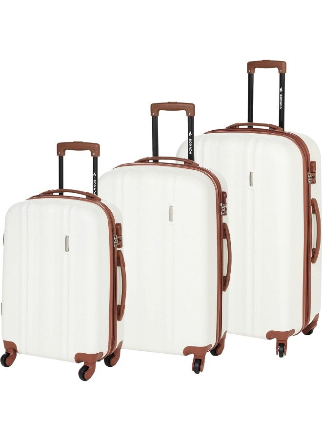Sonada Hardside Luggage Set of 3 Expandable ABS-PC Material With Double Zipper, ANTI Theft Lock