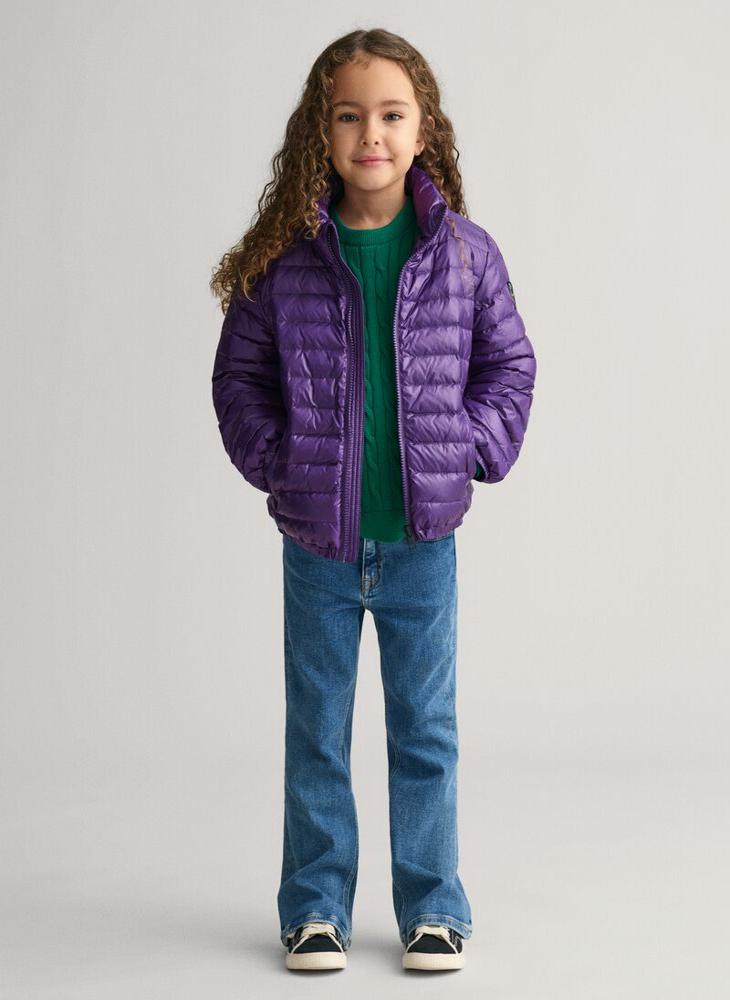 Kids Shiny Lightweight Padded Down Jacket