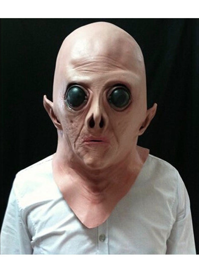 Realistic UFO Alien Mask Beige 25.0x20.0x3.0mm