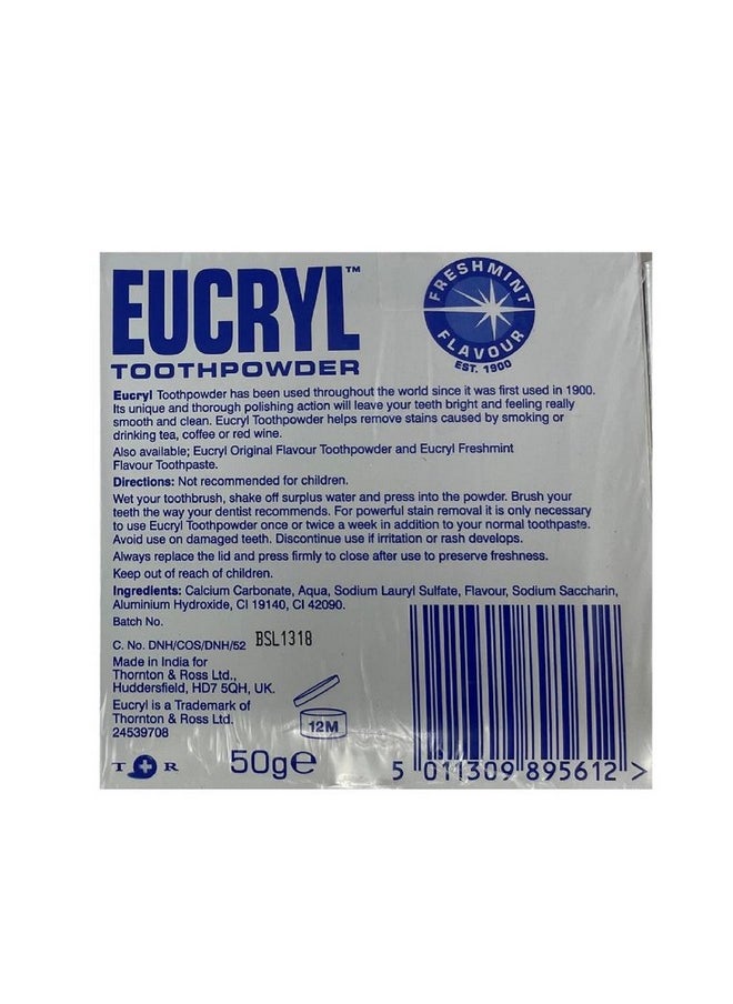 Smokers Tooth Powder Freshmint Flavour (50G)Pack Of 2