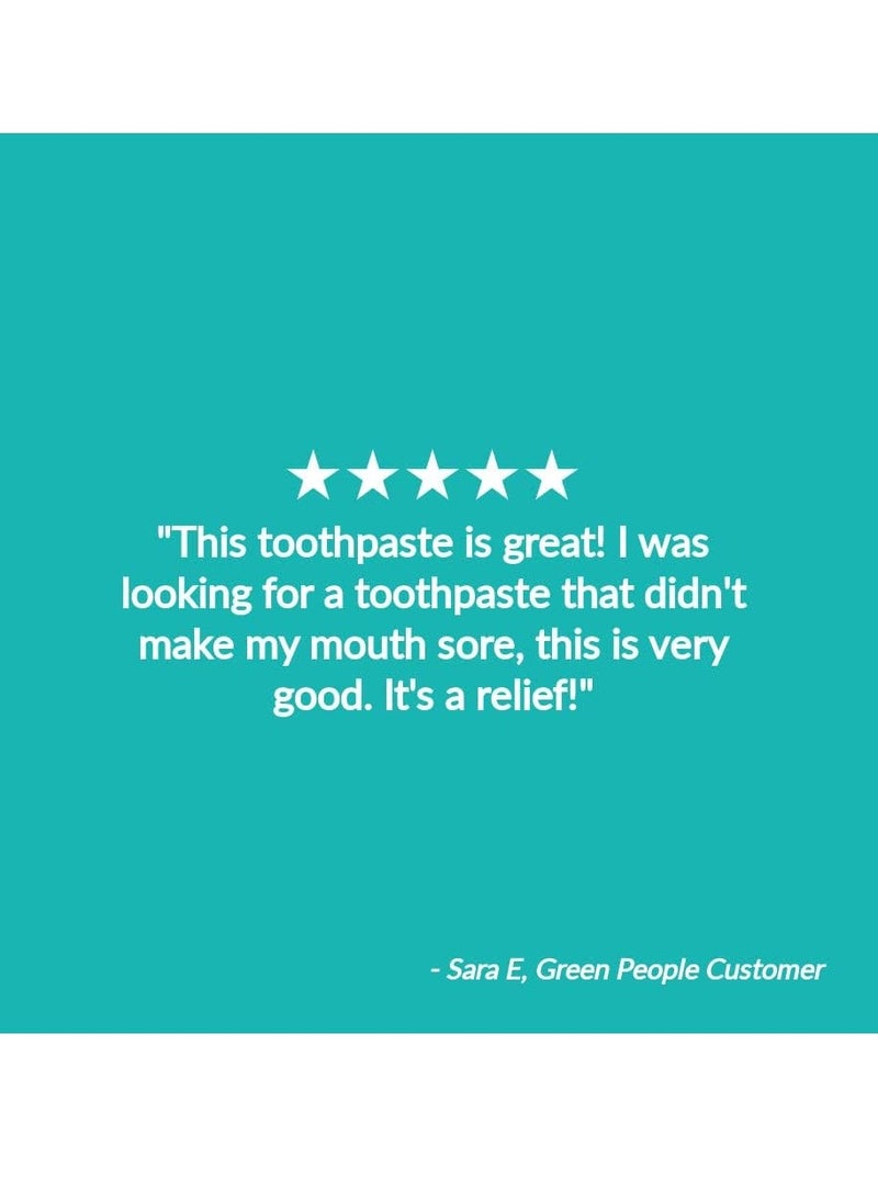 Minty Cool Toothpaste 50ml 100 percent Natural Mint Toothpaste for Adults Certified Organic Dental Care Fluoride free and SLS free Toothpaste for Sensitive Gums Vegan and Cruelty Free