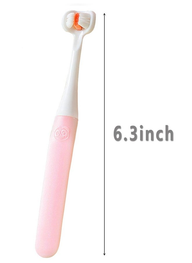 Kids Toothbrush, Child Toothbrush,3 Sided Toothbrush Kids,Autism Toothbrush For Kids,Soft And Gentle For Complete Tooth And Gum Care,Toothbrush 2 Pack