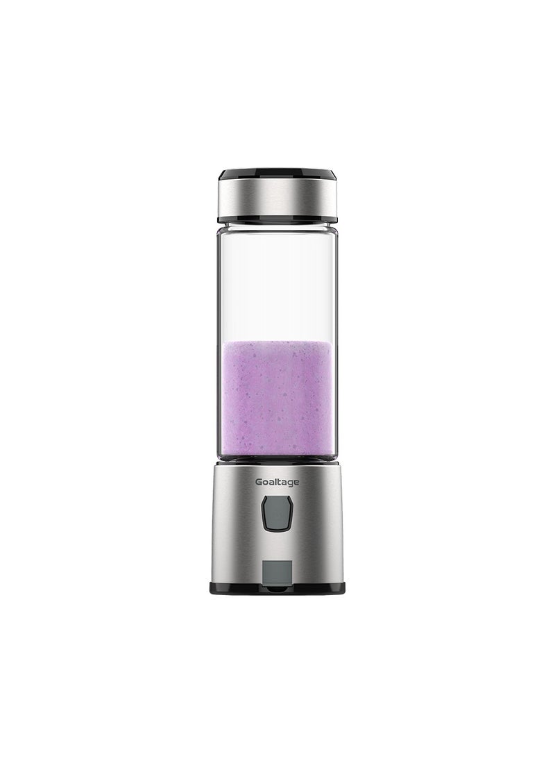 BLND01 BlendMaster Portable Blender with Powerful Ice-Crushing Blades, Rechargeable Battery, Shock Resistant Glass, and Self-Cleaning Functionality