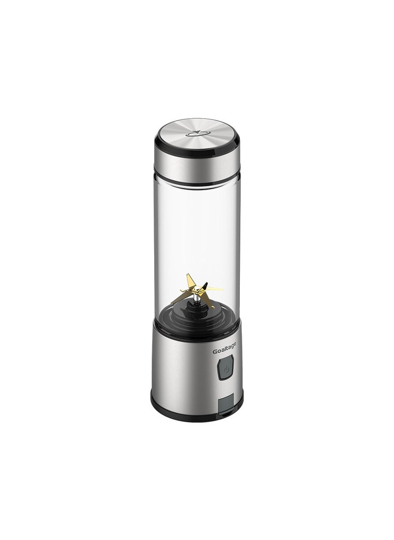 BLND01 BlendMaster Portable Blender with Powerful Ice-Crushing Blades, Rechargeable Battery, Shock Resistant Glass, and Self-Cleaning Functionality