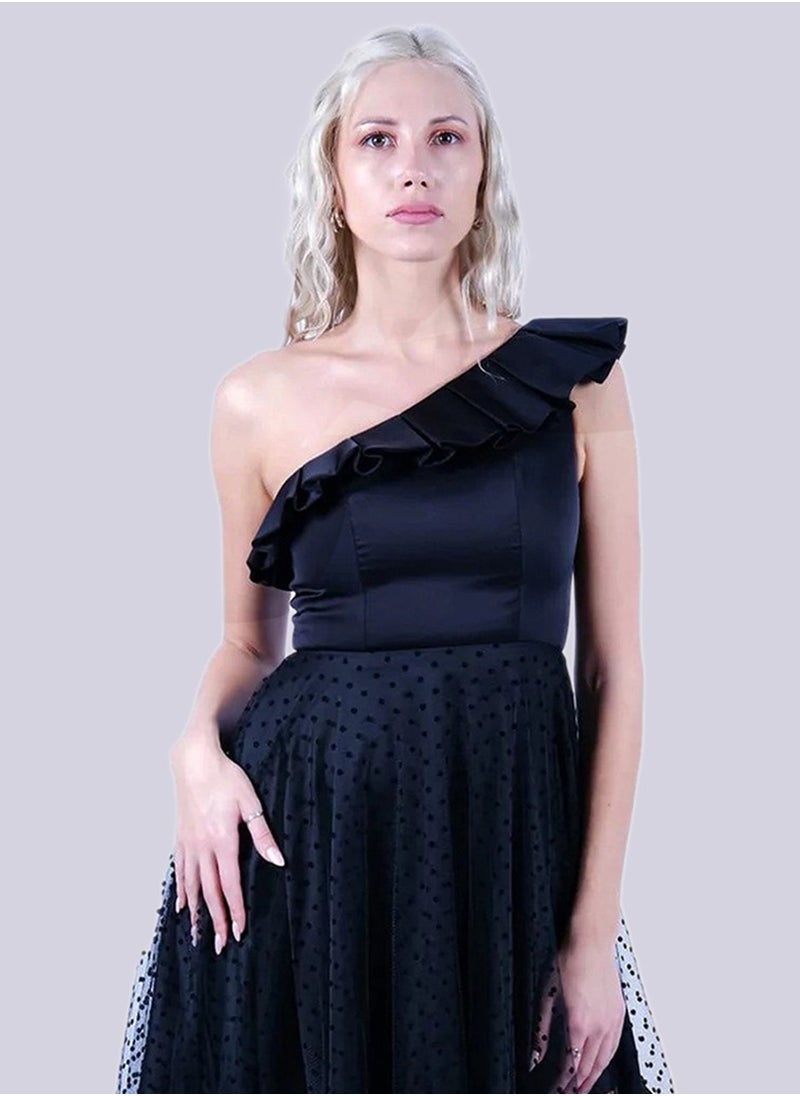 Muse - Black Ruffle Dress