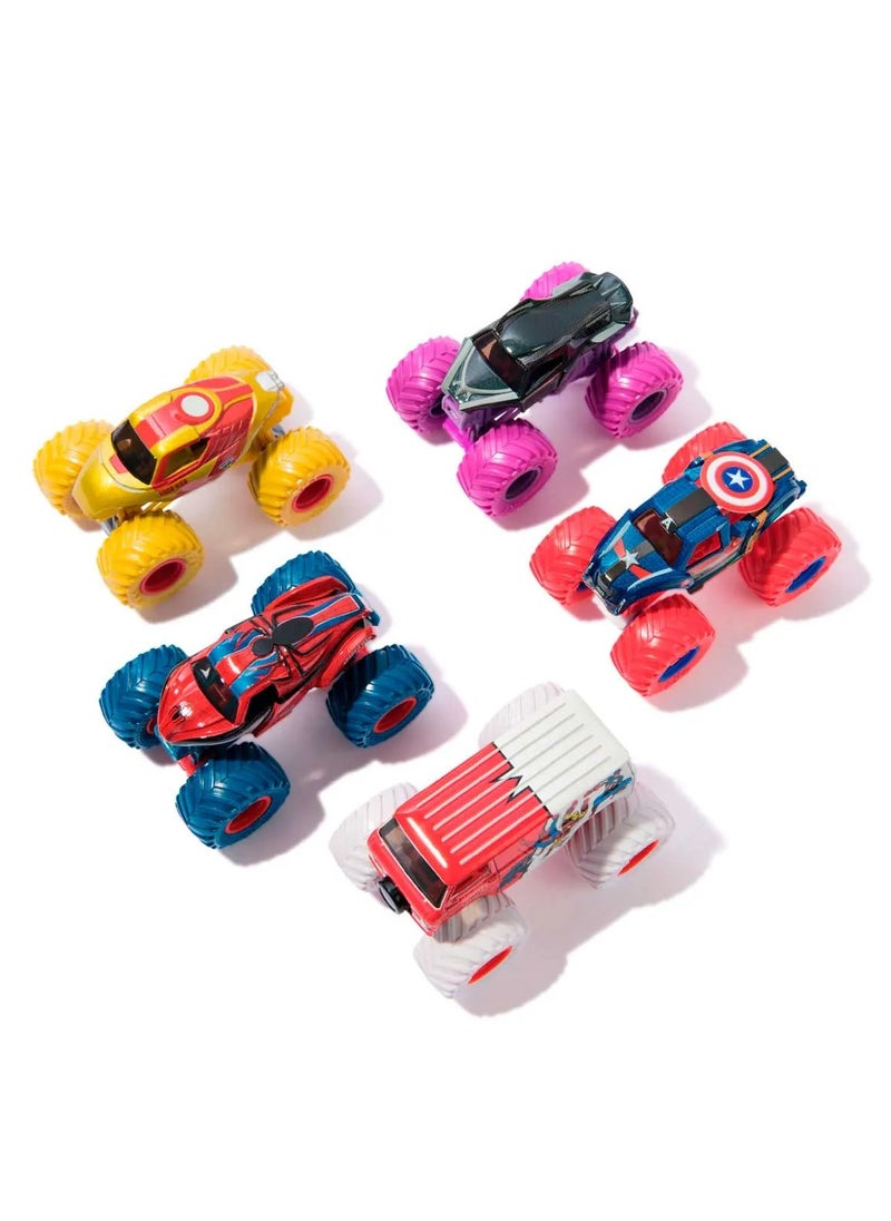 Monster Jam Mini Marvel Vehicles 1:64 5-Pack