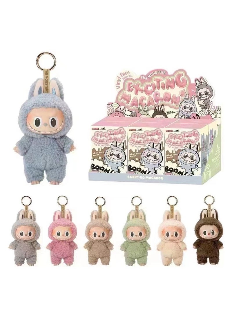 Pop marts LABUBU Keychain vinyl doll 17cm / Random Design / 1 set of ( 6 pcs)