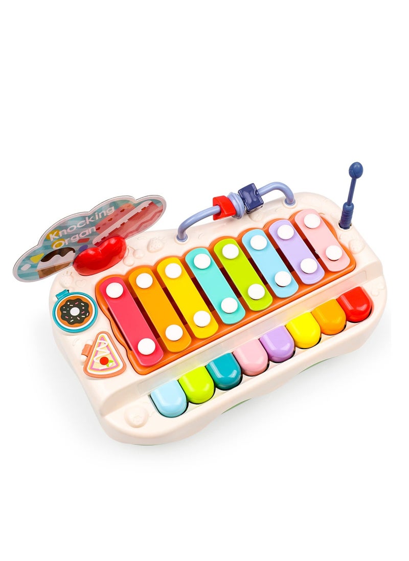 SYOSI Baby Piano Toys, Toddler Musical Instruments Kids Multi-Function Piano, Early Educational Gift for 2 3 4 5 6 Year Old Boys Girls