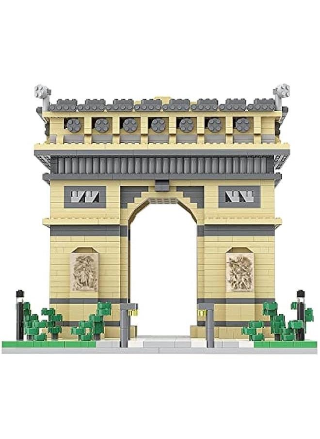 Architecture Arc De Triomphe Micro Building Blocks Set (2020 Pieces) Famous Architecture Model Toys Gifts for Kid and Adult