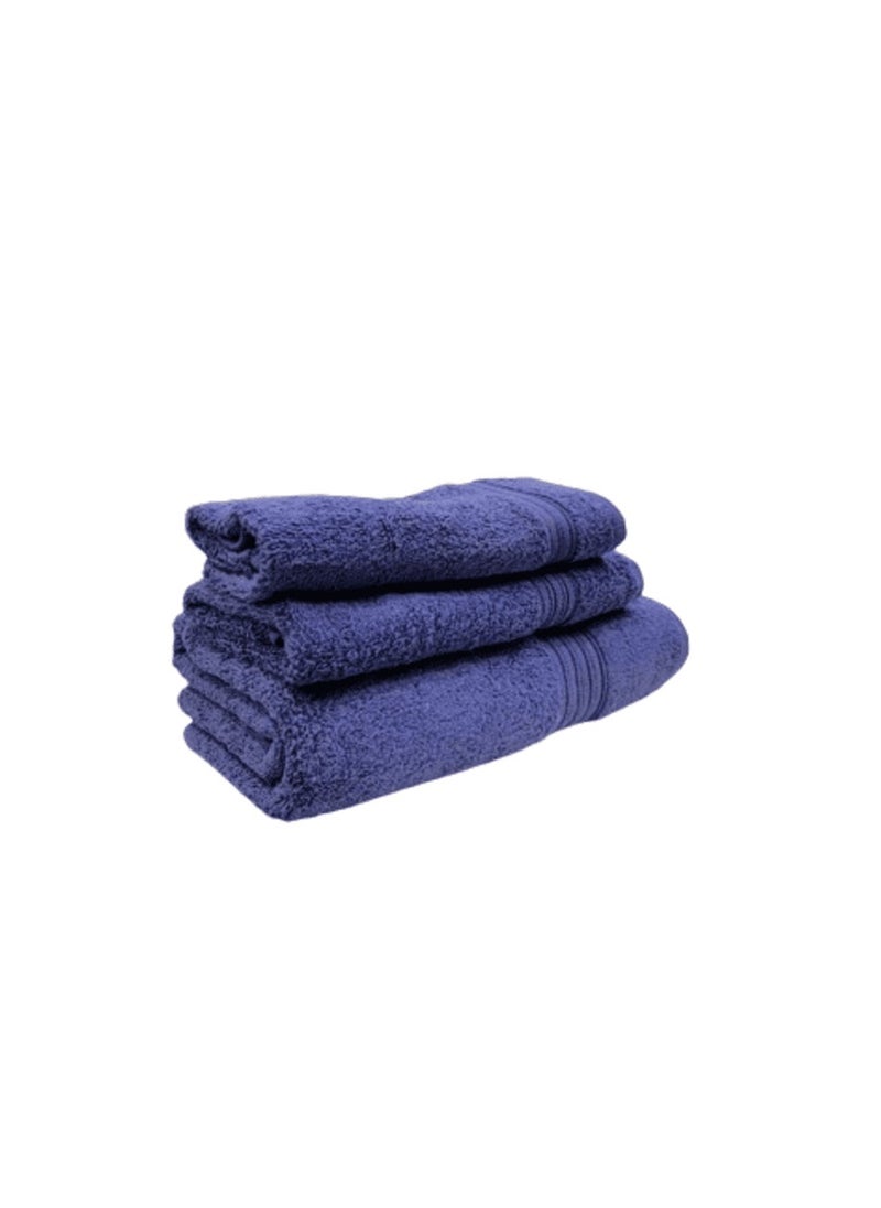 3-Piece Premium Cotton Towel Set 1 Face Washcloth, 1 Hand Towel, 1 Bath Towel, Quick Dry, Breathable & Highly Absorbent Towels, Ultra Soft Towels Ideal for Daily Use