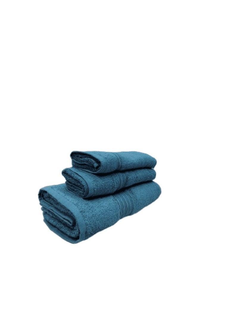 3-Piece Premium Cotton Towel Set 1 Face Washcloth, 1 Hand Towel, 1 Bath Towel, Quick Dry, Breathable & Highly Absorbent Towels, Ultra Soft Towels Ideal for Daily Use