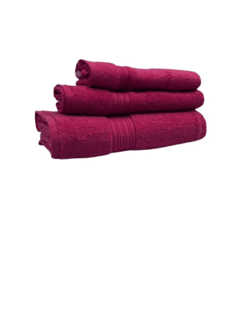 3-Piece Premium Cotton Towel Set 1 Face Washcloth, 1 Hand Towel, 1 Bath Towel, Quick Dry, Breathable & Highly Absorbent Towels, Ultra Soft Towels Ideal for Daily Use