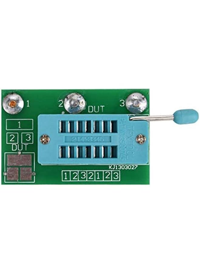 Transistor Tester, MK-168 8MHz External Crystal Multifunction High Accuracy Diode Triode Capacitance Tester RLC NPN PNP MOS Meter with Automatically Detect