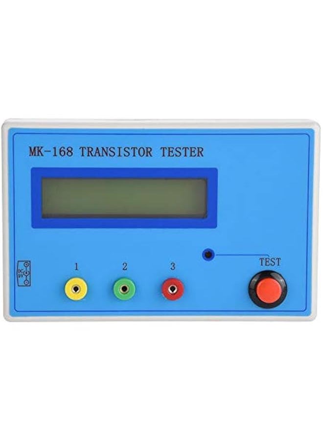 Transistor Tester, MK-168 8MHz External Crystal Multifunction High Accuracy Diode Triode Capacitance Tester RLC NPN PNP MOS Meter with Automatically Detect