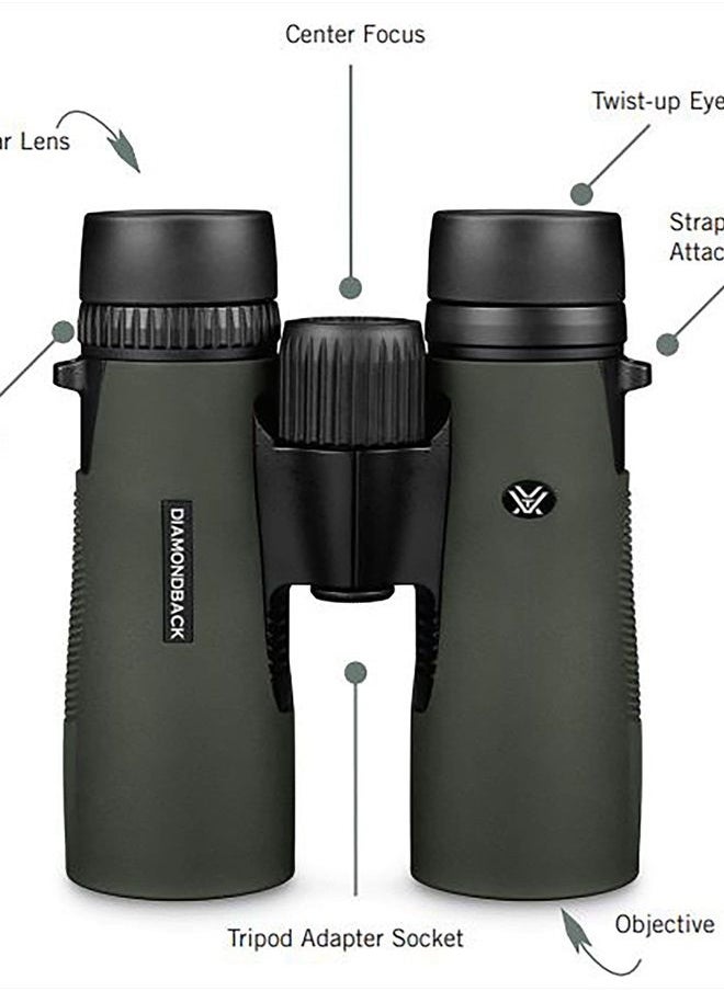 Diamondback Roof Prism Binoculars 10x32