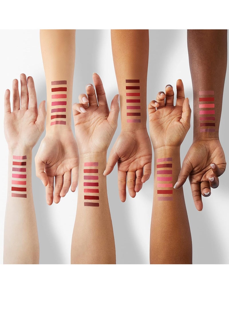QiBest 7Pcs Matte Liquid Lipstick + 1Pcs Lip Plumper Makeup Set Kit, Pigmented Long Lasting Lip Gloss Set, Velvet Waterproof Halloween Lip Makeup Valentine's Day Gift Sets for Girls and Women