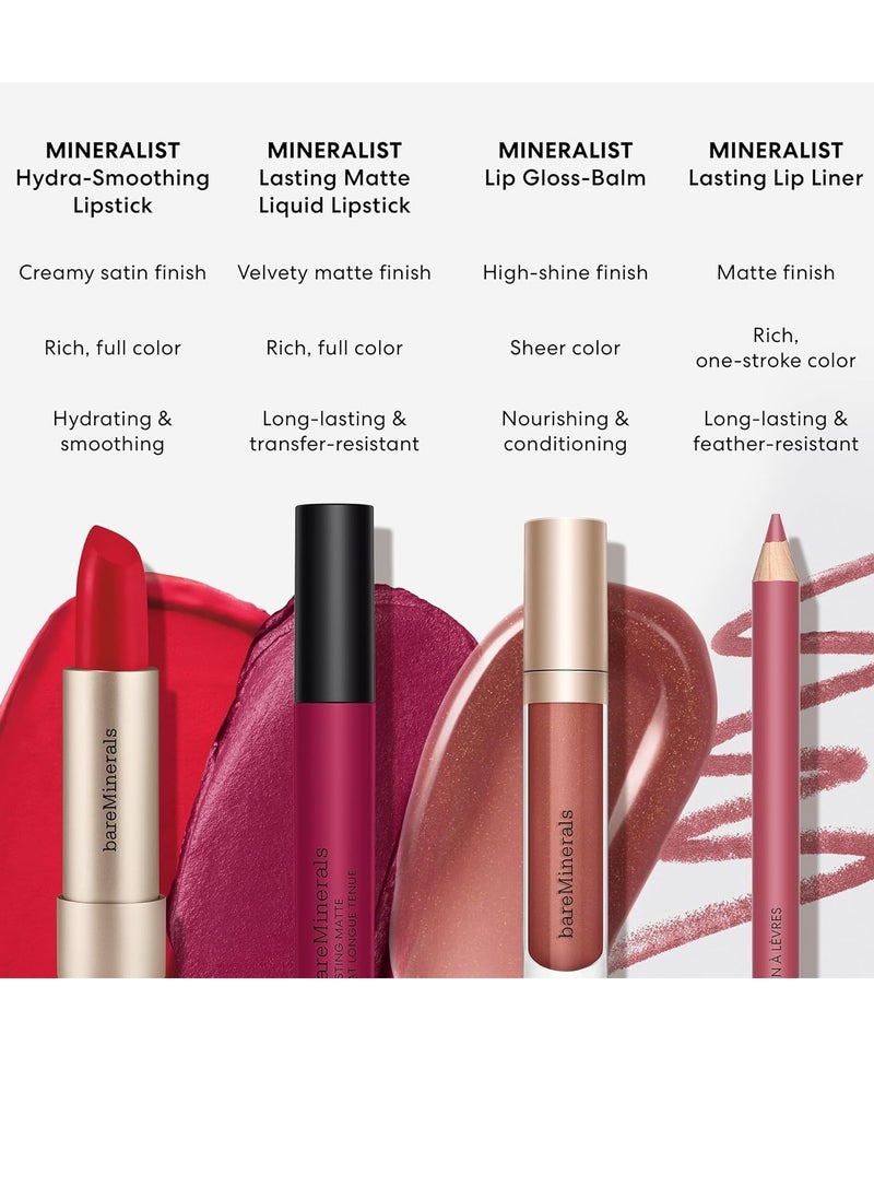 bareMinerals Mineralist Hydra-Smoothing Lipstick for Women