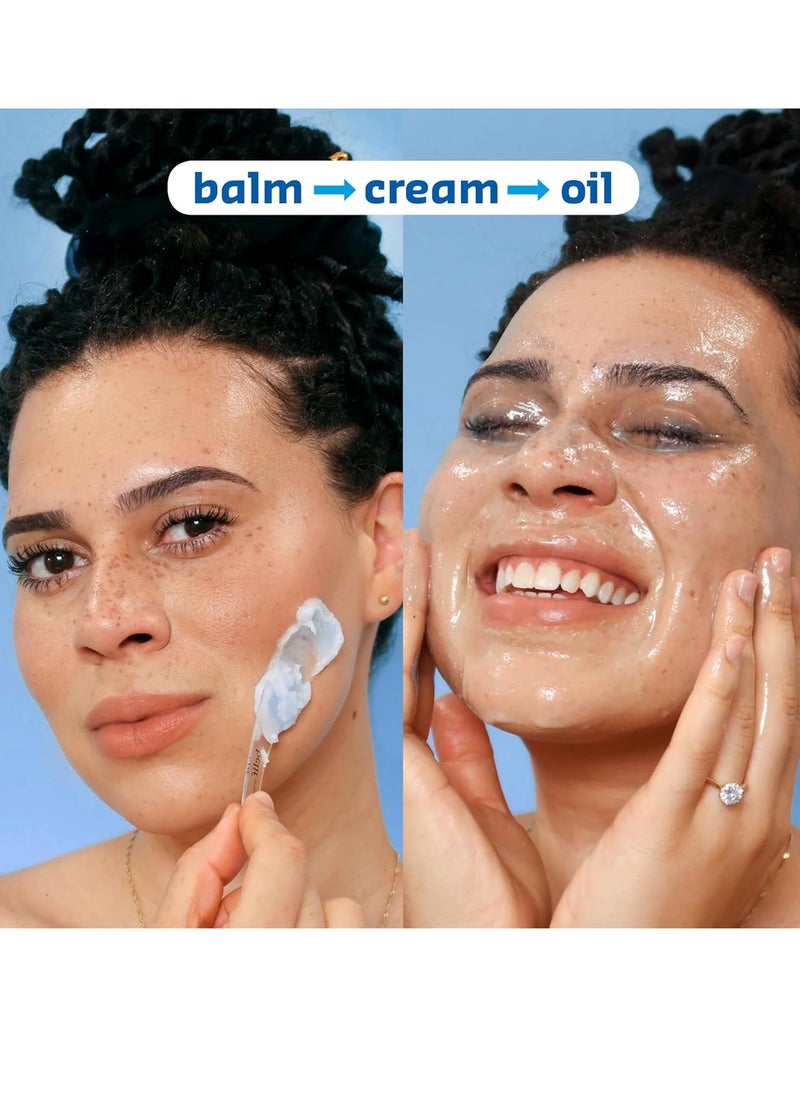 belif Aqua Bomb Cleansing Balm Makeup Remover, Hydrate & Deep Cleanse in 1 Step, No Mess Clean Up, Melt Away Makeup & SPF, Balm to Oil Cleanser Formula, No Oily Residue, Korean Skin Care