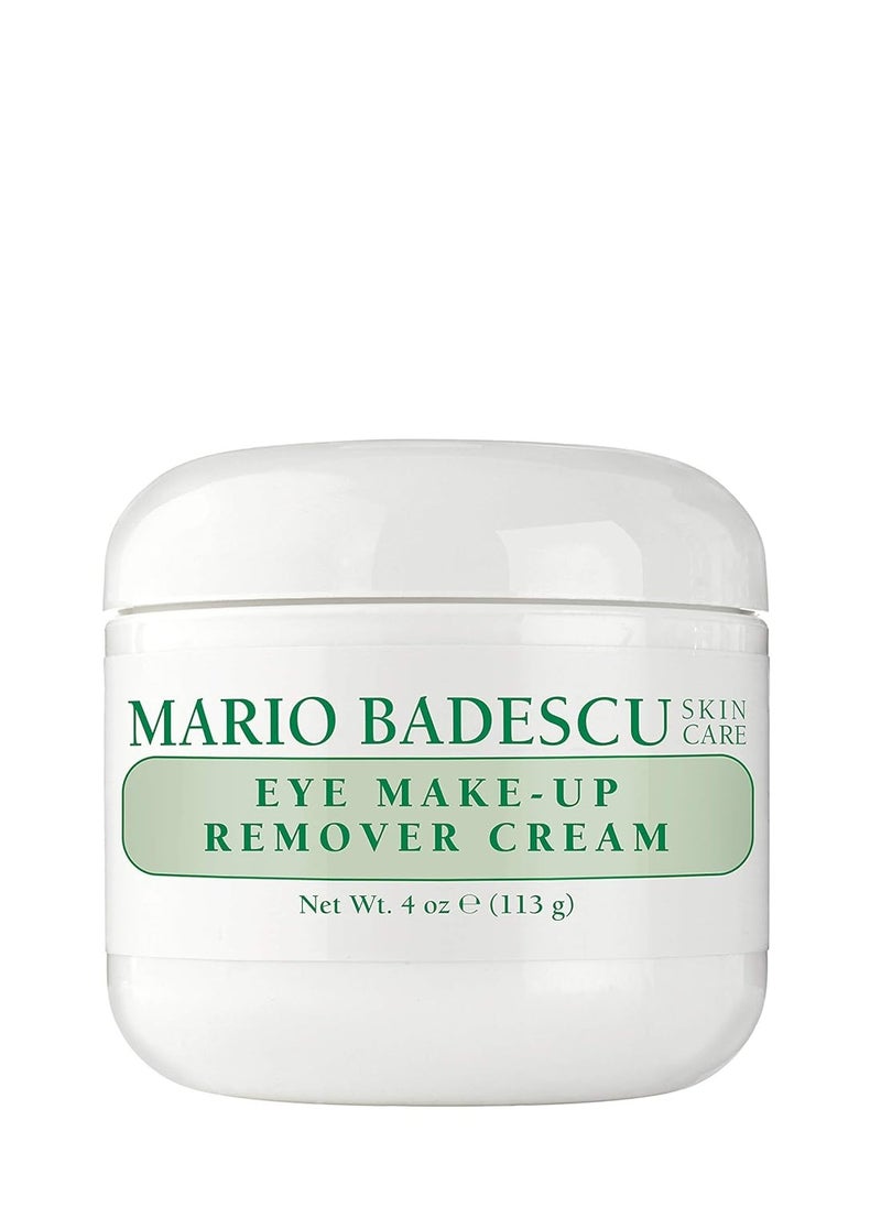 Mario Badescu Eye Makeup Remover Cream - Gentle, Non-Irritating Gel-Cream Waterproof Liner and Mascara Remover - Safe for Contact Lens Wearer - Vegan Skin Care Makeup Cleanser